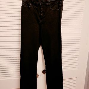 NYDJ Straight Leg Black Jeans size 16